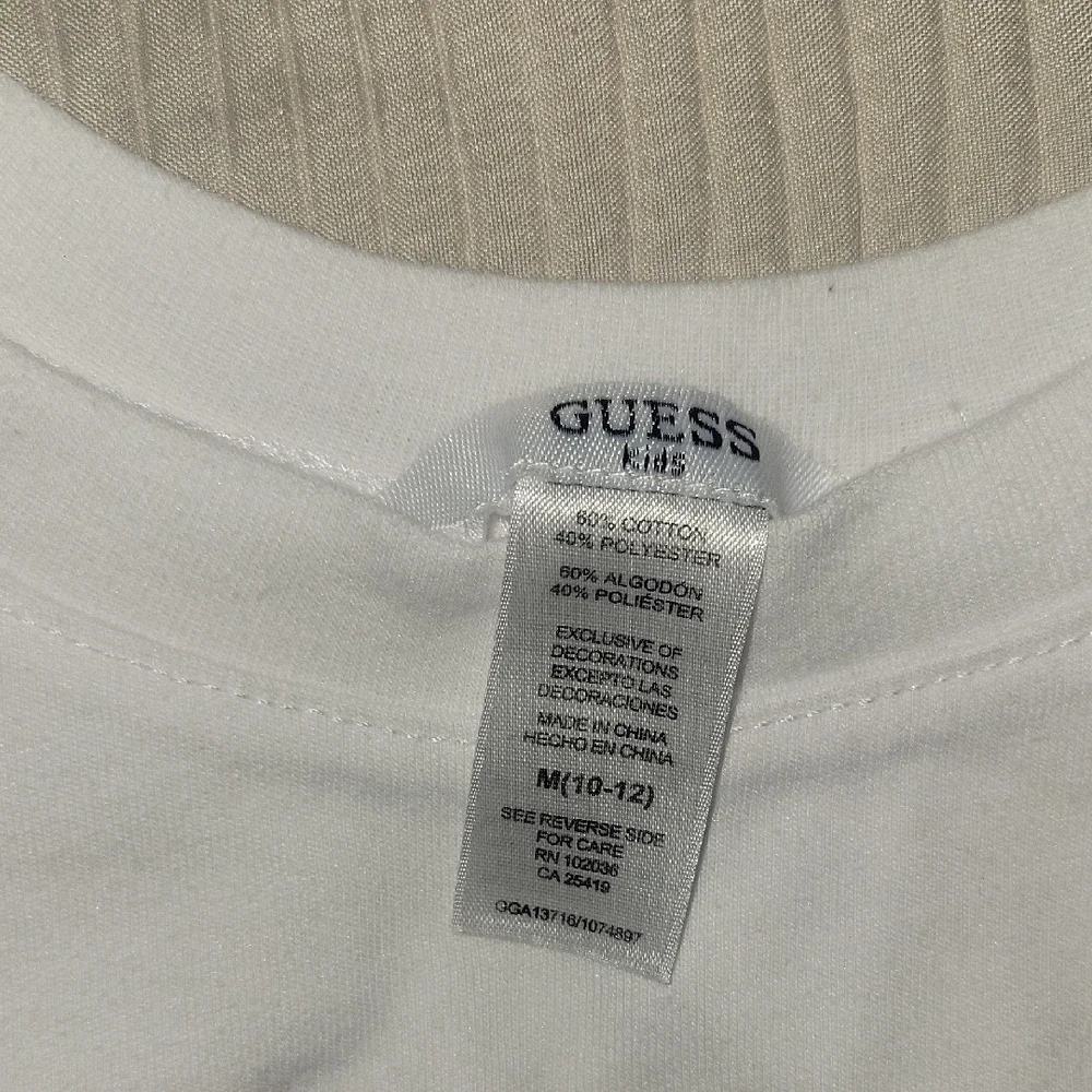 GUESS Kids White Tee with Red Logo - Picture 2 of 3